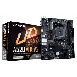 Carte Mère GIGABYTE A520M-K V2 -AM4 M-ATX   2x DDR4 - VGA - HDMI 4 SATA 6Gb s 1 x M.2 Pci Exp 3.0 2USB2.0 (i + E) + 4xUS