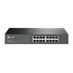 TP-LINK 16-Port Gigabit Easy Smart Switc 16 10 100 1000Mbps RJ45 ports, MTU Port Tag-based VLAN, QoS, IGMP Snooping