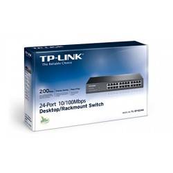 TP-LINK 24-port 10 100M Switch 24 10 100M RJ45 ports 13-inch steel case