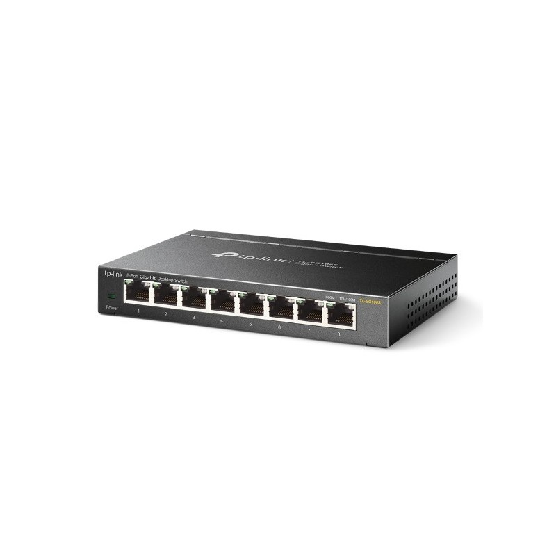 TP-LINK TL-SG108S 8-Port Desktop Gigabit Ethernet Switch Steel Case