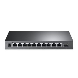 TP-LINK TL-SG1210MP PoE+ Desktop Switch 8x 10 100 1000Mbps + 1x Gbit Combo SFP + 2x Gbit Non-PoE RJ45 123W budget Isolation Prio