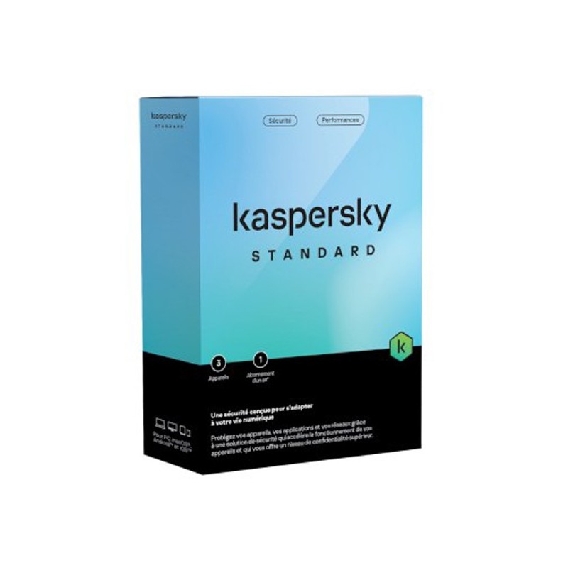 KASPERSKY Standard BOITE-1PC licence pour 1PC / 1AN Réf : KL1041F5AFS