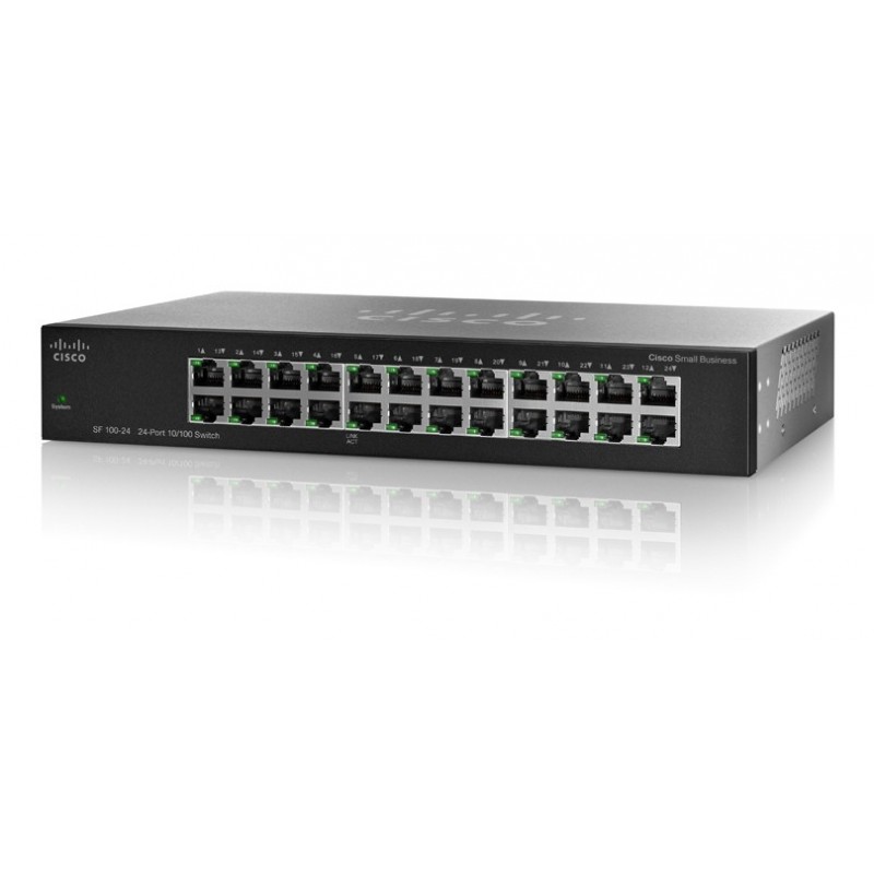 Switch 24Ports 10 100 RJ-45 - Rackable  CISCO - Réf   SF100-24.