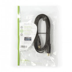 Cable HDMI Male Male 19Broches 1.5m high speed + ethernet plat 4k 2k - Réf. 0108127 - HDMI-Hi+ETH-M M-1.5M