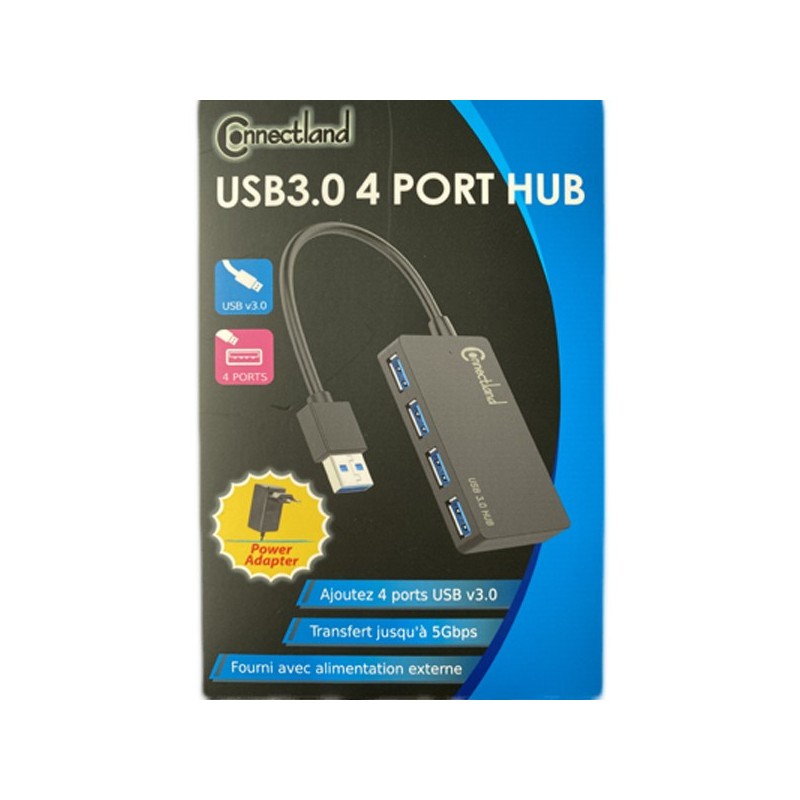 hub-usb-30-4-ports-connectland-couleur-noir-alim