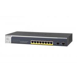 NETGEAR 8-Port PoE+ Gigabit Ethernet Smart Managed Switch with 2 SFP Ports 190W GS510TPP