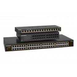 NETGEAR GS348 48-Port Gigabit Ethernet Unmanaged Switch Rackmount Fanless Metal Cost-effective Low-power consumption