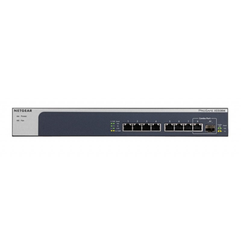NETGEAR 10GB Switch XS508M-100EUS 8 Port 10GB s, unmanaged 1x SFP+ NETGEAR 10GB Switch XS508M-100EUS 8 Port 10GB s, unmanaged 1x SFP+