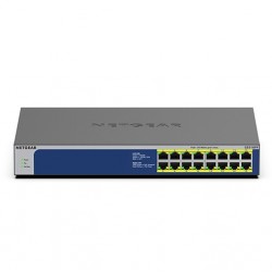 NETGEAR 16PT GIGE UNMNGED SWTCH W  POE+