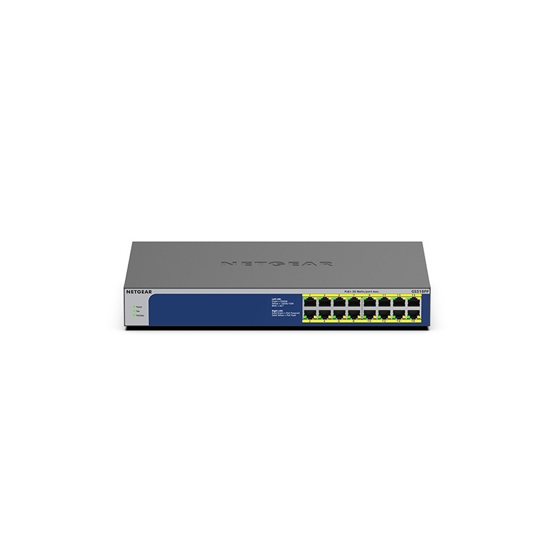 NETGEAR 16PT GIGE UNMNGED SWTCH W  POE+