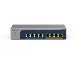 NETGEAR MS108EUP 8-Port Ultra60 PoE++ Multi-Gigabit 2.5G Ethernet Plus Switch with 230W PoE-Budget 1G 2.5G-Ports for WiFi-6-AP