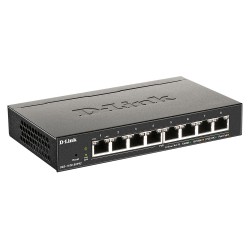 D-LINK 8-Port Layer2 PoE Smart Gigabit Switch 8x 10 100 1000Mbps TP RJ-45 PoE Port 802.3af at Power-over-Ethernet up to 30 Watt