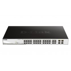 D-LINK 24-Port Layer2 PoE Gigabit Smart Managed Switch dlink green 3.0 24x 10 100 1000Mbit s TP PoE Port with 802.3at up to 30 W