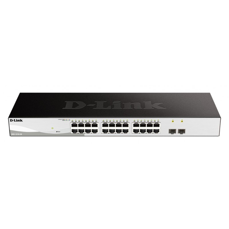 D-LINK 26-Port Layer2 Smart Managed Gigabit Switch dlink green 24x 10 100 1000Mbit s TP RJ-45 Port2x 100 1000Mbit s SFP Slot802.