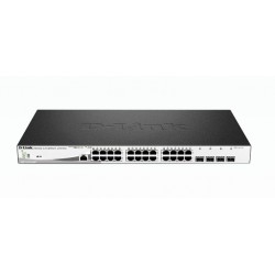 D-LINK 28-Port Layer2 PoE+ Gigabit Smart Managed Switch dlink green 3.0 24x 10 100 1000Mbit s TP RJ-45 PoE Port Port 1-24 802.3a