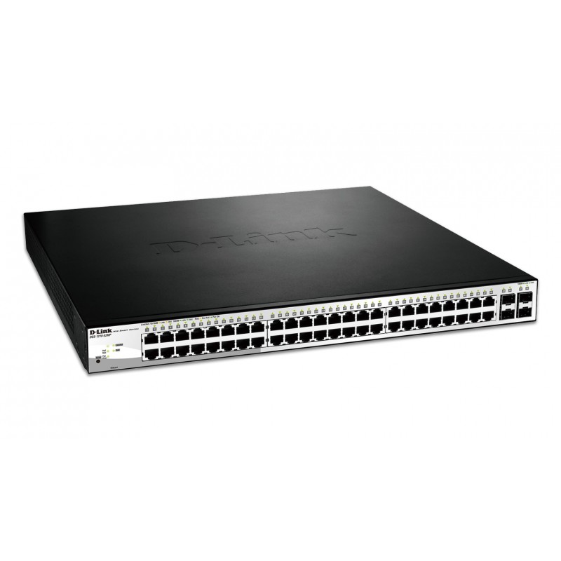 D-LINK 52-Port Layer2 Smart Managed 48x PoE Gigabit Switch dlink green 3.0 48x 10 100 1000Mbit s TP RJ-45 PoE Ports 802.3at