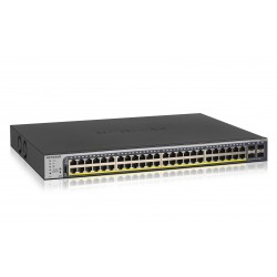 NETGEAR 52port GE POE+ Smart Managed Pro Switch W Cloud Management W 1-Year Of Insight Subscription Gs752Tp