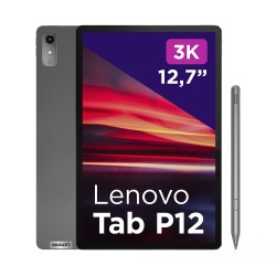 LENOVO Tab P12 ZACH + Pen Plus - 12.7'' 3K 2944x1840 8GB 128Go - Tablette - Android 13 - Gris métallisé