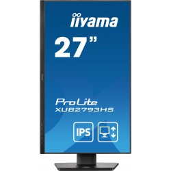Moniteur 27 IIYAMA - XUB2793HS-B7 IPS Ultra mince 1ms 100Hz - 1x HDMI 1xDP - Haut Parleur - 15 cm pied reglable en haute