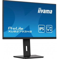 Moniteur 27 IIYAMA - XUB2793HS-B7 IPS Ultra mince 1ms 100Hz - 1x HDMI 1xDP - Haut Parleur - 15 cm pied reglable en haute