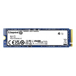 SSD M.2-NV3 4To NVME KINGSTON PCIe 4.0 x4 (NVMe) Réf   SNV3S 4000G.