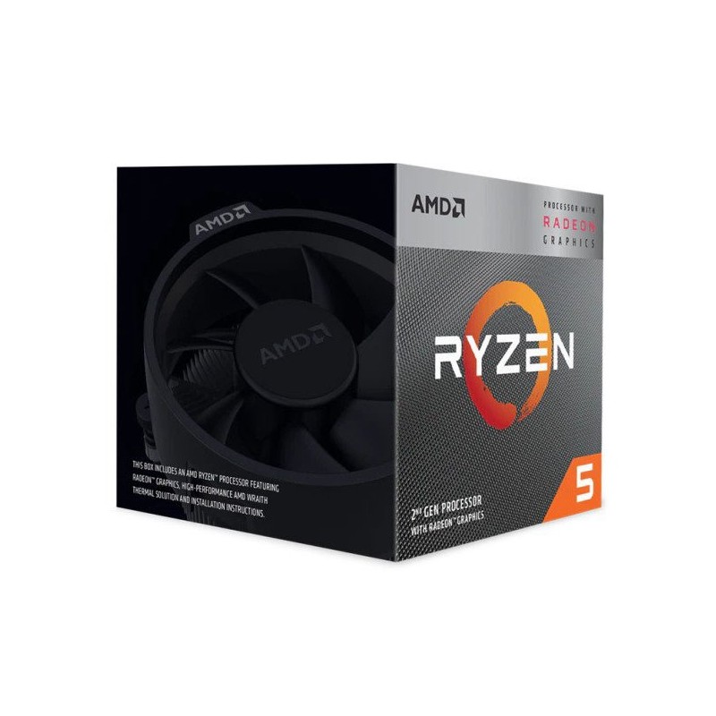 CPU AMD RYZEN 5 3400G BOX Socket AM4 (3.7 4.2GHz) Wraith Stealth Cooler Ref YD3400C5FHBOX CPU AMD RYZEN 5 3400G BOX Socket AM4 (3.7 4.2GHz) Wraith Stealth Cooler Ref YD3400C5FHBOX