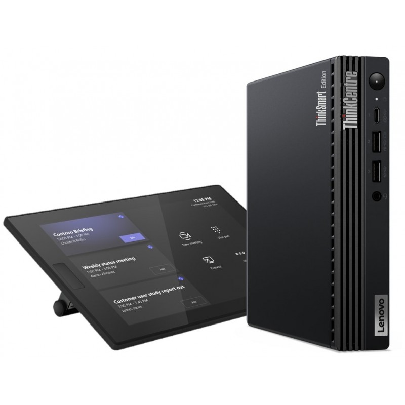 LENOVO ThinkSmart - Tiny - Kit de vidéo-conférence - i3-13100T - 16GB RAM - 256Go SSD - 1YR Premier Support - Smart Collaborat LENOVO ThinkSmart - Tiny - Kit de vidéo-conférence - i3-13100T - 16GB RAM - 256Go SSD - 1YR Premier Support - Smart Collaborat