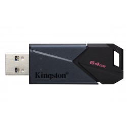 Cles 64Go USB 3.2 KINGSTON DataTraveler Exodia Onyx Réf   DTXON 64GB - Rétractable Sorecop inclus.