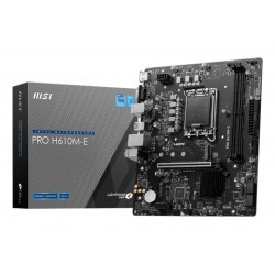 Carte Mère MSI PRO H610M-E DDR5 M-ATX- 2x DDR5 - VGA - HDMI 4x SATA3 - 1x M2.0 - 1x PCI-E 16X.