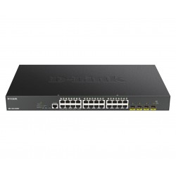 D-LINK 28-Port Smart Managed PoE+ Gigabit Switch 4x 10G dlink green 3.0 24x 10 100 1000Mbit s TP RJ-45 PoE Port 802.3at
