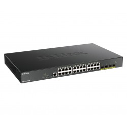 D-LINK 28-Port Smart Managed PoE+ Gigabit Switch 4x 10G dlink green 3.0 24x 10 100 1000Mbit s TP RJ-45 PoE Port 802.3at