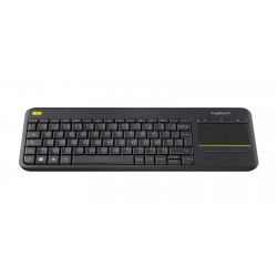 Clavier LOGITECH K400 PLUS TV SANS FIL TOUCHPAD INTEGRE NOIR Ref   920-007129