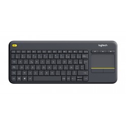 Clavier LOGITECH K400 PLUS TV SANS FIL TOUCHPAD INTEGRE NOIR Ref   920-007129