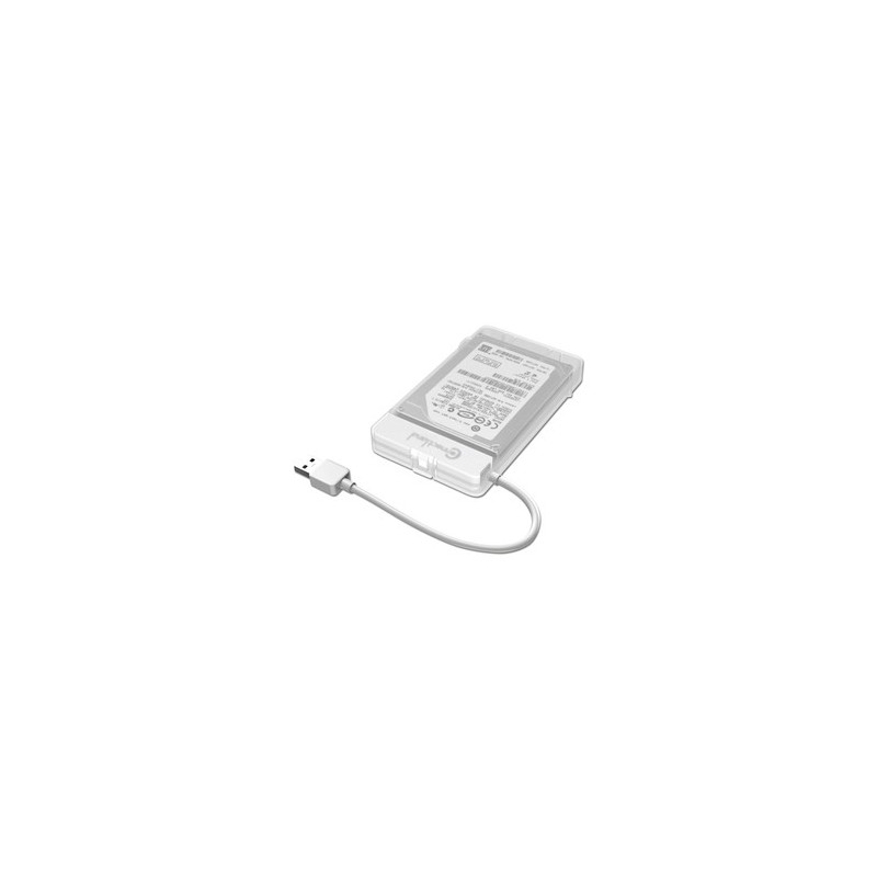 Boitier Externe 2.5 USB 3.0 BLANC CONNECTLAND pour hdd-ssd sata III Adaptateur pour utilisation autonom - Réf 1908097 Boitier Externe 2.5 USB 3.0 BLANC CONNECTLAND pour hdd-ssd sata III Adaptateur pour utilisation autonom - Réf 1908097