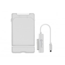 Boitier Externe 2.5 USB 3.1 BLANC CONNECTLAND pour hhd et ssd autonome connexion USB3.1 type C Réf  1908098 -BE-USB3.1-G
