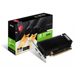 Carte Vidéo GT1030 4GHD4 LP OC MSI - 4Go GDDR4   DP   HDMI   LOW PROFILE - SANS VENTILATEUR - Réf   912-V812-037.