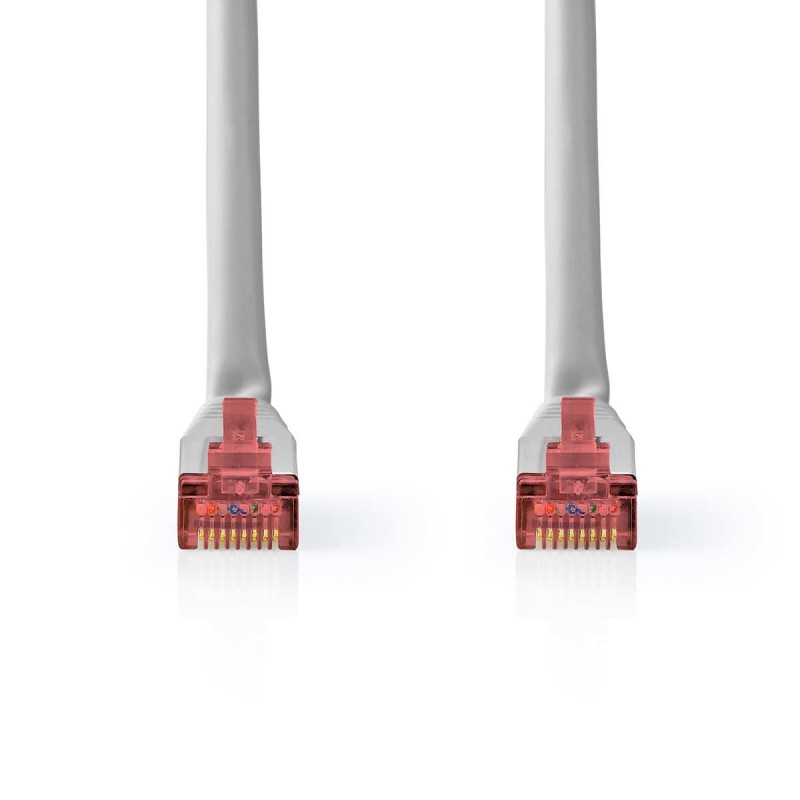 Cable Réseau RJ45 Droit 2m CAT6 Blinde F UTP - NEDIS Réf CCGL85220GY20. Cable Réseau RJ45 Droit 2m CAT6 Blinde F UTP - NEDIS Réf CCGL85220GY20.