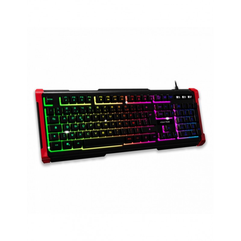 Clavier USB ADVANCE GAMING rétro éclairé  RGB RAINBOW 105 touches semi-mécaniques Réf   CLA-GTA240.