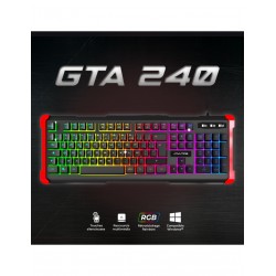 Clavier USB ADVANCE GAMING rétro éclairé  RGB RAINBOW 105 touches semi-mécaniques Réf   CLA-GTA240.