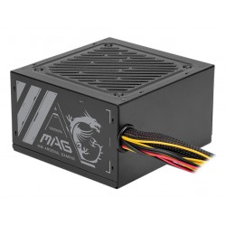 Alimentation ATX 500W 12Cm - MSI 80 PLUS - NON MODULAIRE - 1x P8 - 3x SATA - 2x Molex - Réf   MAG A500N-H.
