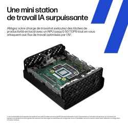 HP Z2 Mini G1a AMD Ryzen AI Max+ PRO 395 128Go 2To SSD Zturbo AMD Radeon 8060S W11P 3 3 3