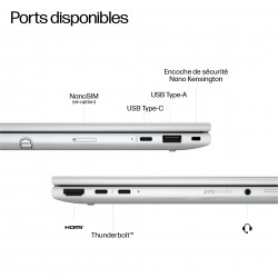 HP EliteBook 8 G1i Flip Intel Core Ultra 7 255U 13.3p WUXGA 16Go 512Go SSD UMA W11P