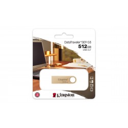 Cles 512Go USB 3.2 KINGSTON DataTraveler SE9 G3 USB 3.2 Réf   DTSE9G3 512GB Sorecop inclus.