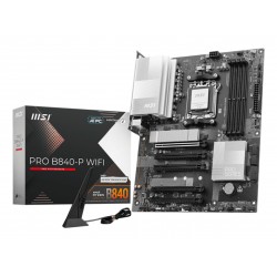CARTE.M MSI PRO B840-P WIFI ATX - SOC AM5 - 4 DDR5 - 2x M.2 - RAID 0,1,10 - HDMI - 4x USB2 - RJ45 - TYPE-C - 4x SATA - W