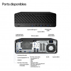 HP EliteDesk 8 SFF G1i Intel Core Ultra 9 285 32Go DDR5 1To SSD RTX A400 W11P HIE 1 1 1 Wty