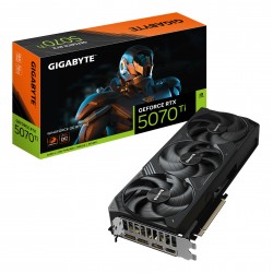 RTX 5070Ti -16Go WINDFORCE OC - GIGABYTE - DDR7 - 1x HDMI - 3x DP- 3 Vent - Réf   GV-N5070WF3OC-12GD.