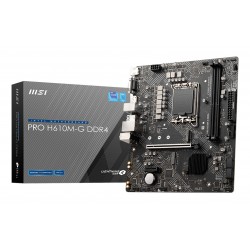 Carte Mère MSI PRO H610M-G DDR4 M-ATX- 2x DDR4 - VGA - DP - HDMI 4x SATA3 - 1x M2.0 - 1x PCI-E 16X.