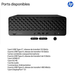 HP Pro SFF 400 G1i Intel Core Ultra 7 265 16Go 512Go SSD UMA W11P 3 3 3 Smartbuy