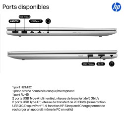 HP ProBook 4 G1i Intel Core Ultra 5 225U 16p WUXGA 8Go 256Go SSD UMA W11P