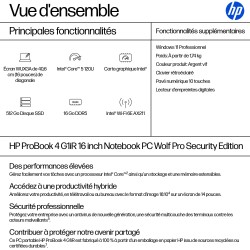 HP ProBook 4 G1iR Intel Core 5 120U 16p WUXGA 16Go 512Go SSD UMA W11P 1YR Wrty